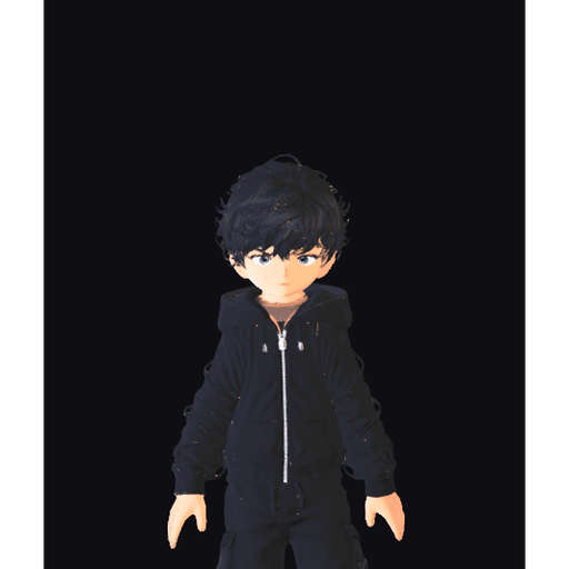 The Seed Heir, a young black-haired character in a black hoodie